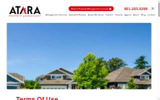 Atara Property Management website