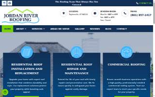 Jordan River Roofing website
