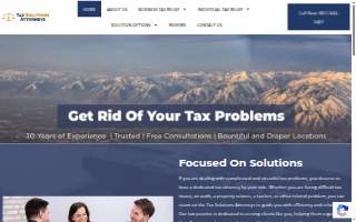 Tax Solutions Attorneys of Taylorsville website