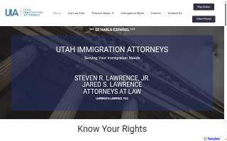 Utah Immigration Attorneys of Taylorsville website
