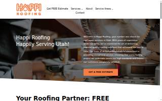 Happi Roofing website
