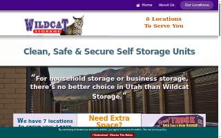 Wildcat Storage Tooele, Utah website