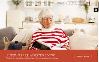 Autumn Park Assisted Living website