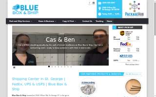 Blue Box & Ship website