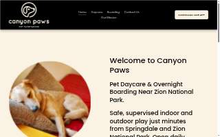 Canyon Paws website