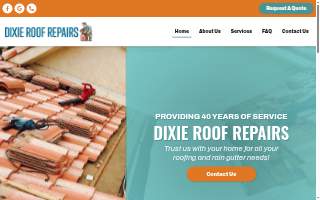 Dixie Roof Repairs website