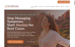 Elemental Natural Medicine Acupuncture St George Utah website