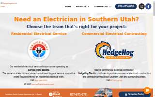 Hedgehog Electric & Solar website