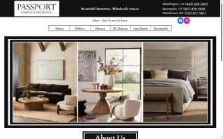 Passport Wholesale Furnishings website