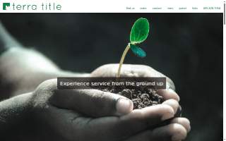 Terra Title Company of Washington website