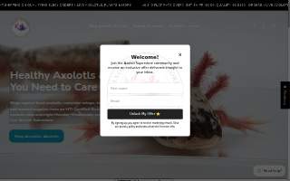Axolotl Superstore website