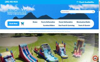 Bingham Party Rentals website