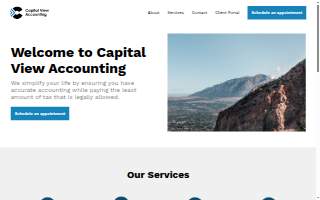 Capital View Accounting website