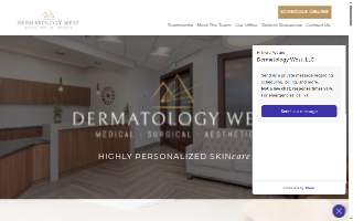 Dermatology West website
