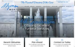 Myers Mortuary of West Haven website