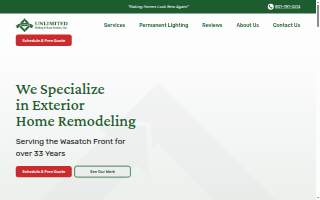 Unlimited Siding & Raingutter Inc. website