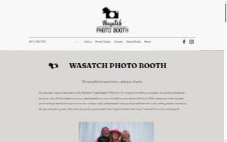 Wasatch Photo Booth of West Haven website