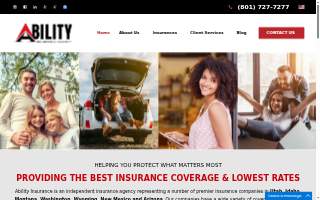 Ability Insurance Agency website