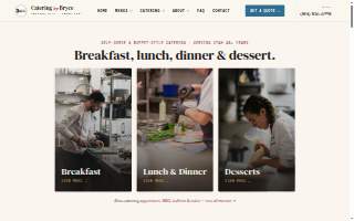Catering By Bryce website
