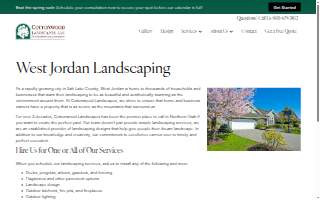Cottonwood Landscapes LLC website