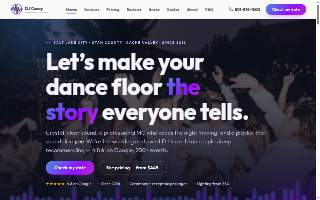 DJ Casey Weddings & Events website