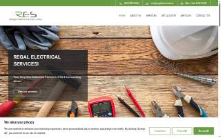 Regal Electrical Services website