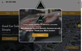 Utah Auto Sales website