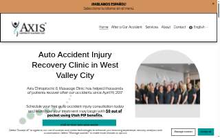 Axis Chiropractic & Massage Clinic – AUTO ACCIDENT RECOVERY website