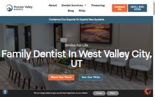 Pioneer Valley Dental website