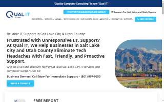 Qual IT - IT Support in Salt Lake website