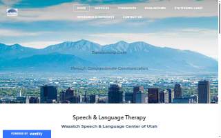 Wasatch Speech & Language Center of West Valley City website