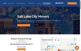 Bailey's Moving & Storage of Woods Cross website