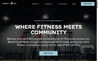 CrossFit 801 website