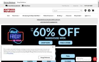 Mattress Warehouse Utah of Woods Cross website