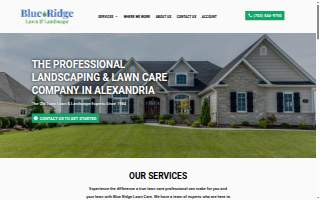 Blue Ridge Lawn Care Services website