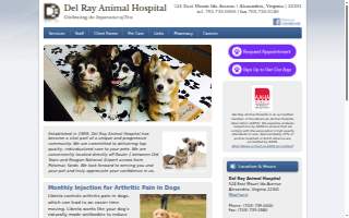 Del Ray Animal Hospital website