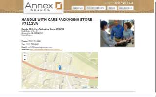 Handle With Care Packaging Store website