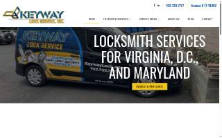 Keyway Lock Service of Alexandria website