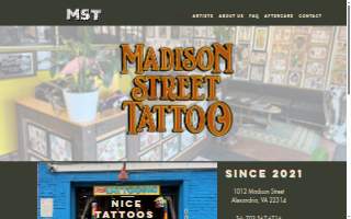 Madison Street Tattoo website