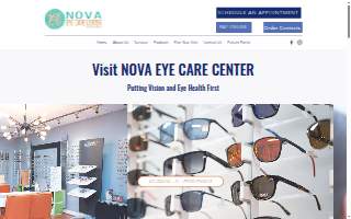 Nova Eye Care Center website