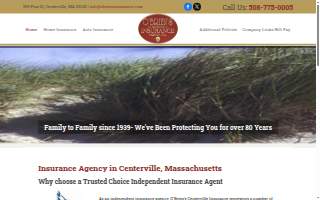 O'Brien Insurance Agency website
