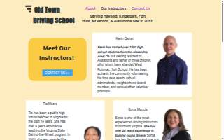 Old Town Driving School of Alexandria website