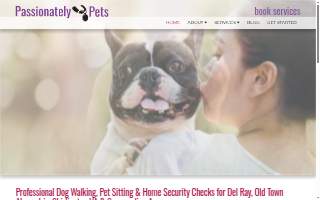 Passionately Pets website