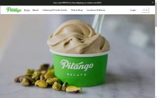 Pitango Gelato & Coffee website