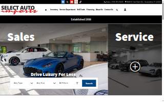Select Auto Imports website