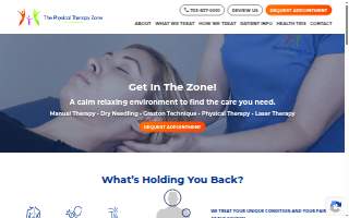 The Physical Therapy Zone (Alexandria) website