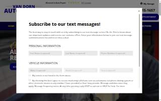 Van Dorn Auto Repair website