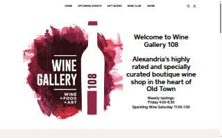Wine Gallery 108 website