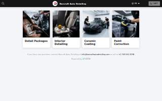 Barcroft Auto Detailing website