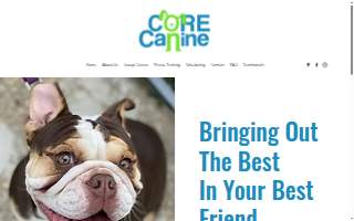 Core Canine of Arlington website